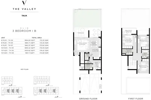 Talia The Valley: Plan Elio, Type B, 1,862 sq ft
