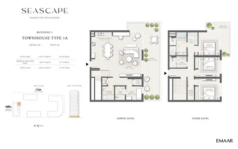 Seascape Mina Rashid: Floor plan Type 2A, Level GF, Unit 01, 2,622 sq ft
