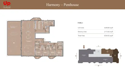 Takaya Harmony at Motor City: Type-1, 6,564 sq ft 户型图
