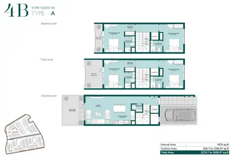 Reportage Village: Type A, 2,956 sq ft 户型图