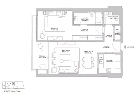 Beach Residences Dubai Islands: Floor plan Type 5