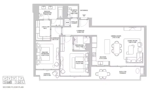 Beach Residences Dubai Islands: Floor plan Type 7