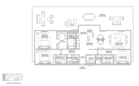 Beach Residences Dubai Islands: Floor plan Type 4