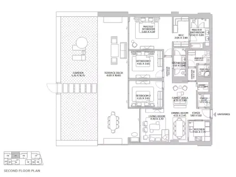 Beach Residences Dubai Islands: Floor plan Type 2