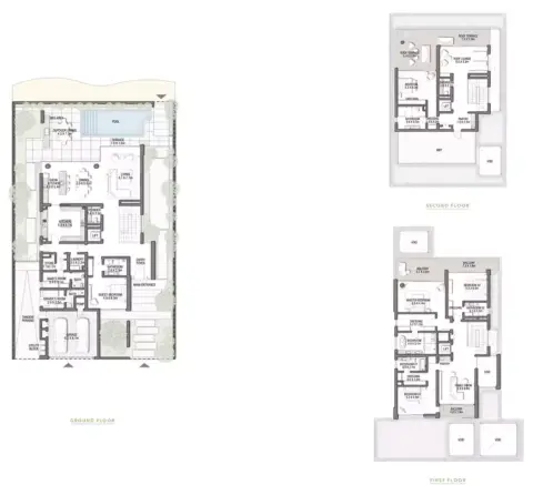 Palm Jebel Ali – Frond P: Floor plan Type D, 8,321 sq ft