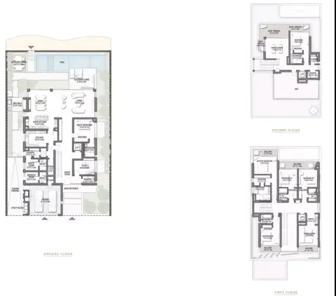 Palm Jebel Ali – Frond P: Floor plan villa, 7,727 sq ft