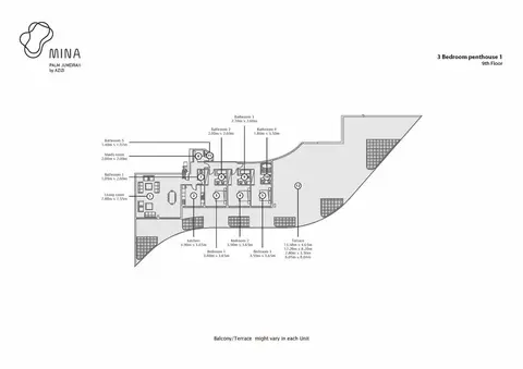 Azizi Mina: Floor plan Type 1