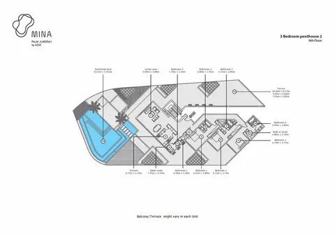 Azizi Mina: Floor plan Type 2