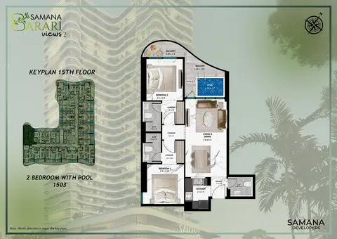 Samana Barari Views 2: Floor plan Type 1503