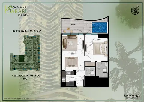 Samana Barari Views 2: Floor plan Type 1001