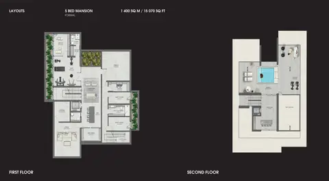 Bentley Mira Villas: Floor plan 5 Bedroom Mansion, Formal, 15,070 sq ft
