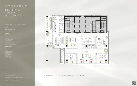 Enara: Plattegrond High Level - Chairman and Ceo Level, 966 sq ft