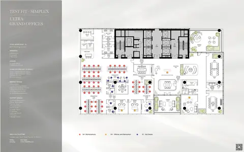 Enara: Plattegrond Ultra Grand Offices, 950 sq ft