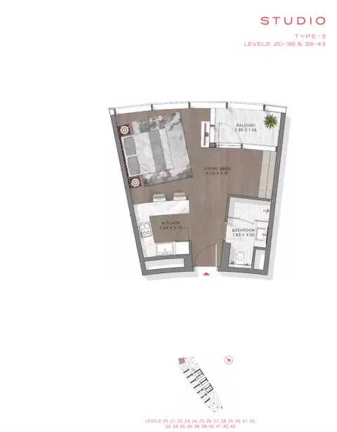 Safa Two: Floor plan Type 3