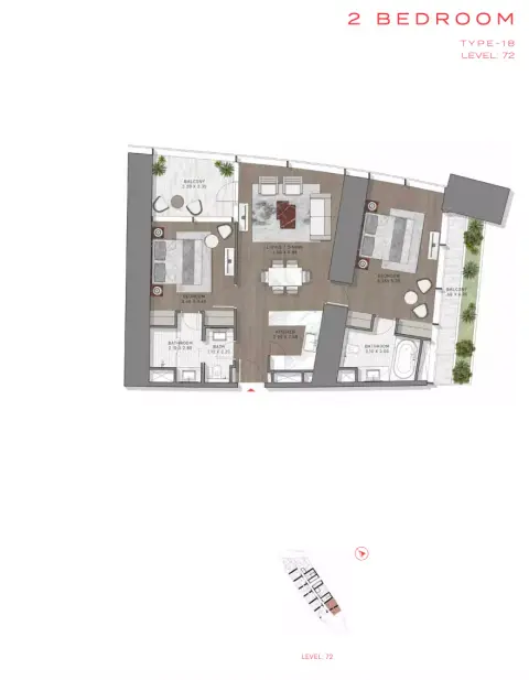 Safa Two: Floor plan Type 18