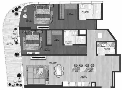 Altitude: Floor plan Type C, 1,440 sq ft
