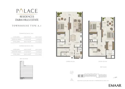 Palace Residences at Dubai Hills Estate: फ़्लोर प्लान Type A.1, 2,303 sq ft