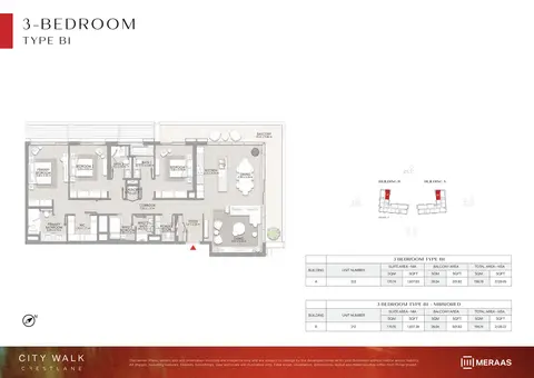 City Walk Crestlane 4: Floor plan LEVEL 02 (TYPE B1 & TYPE B1 MIRRORED), 2,140 sq ft