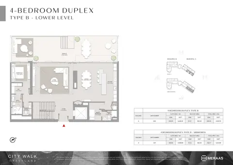 City Walk Crestlane 5: Plan Ground & Level 1 (Type B & Type B Mirrored - Lower Level), 4,555 sq ft