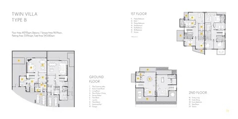 California Village at Dubailand: Plattegrond Type B, 5,853 sq ft