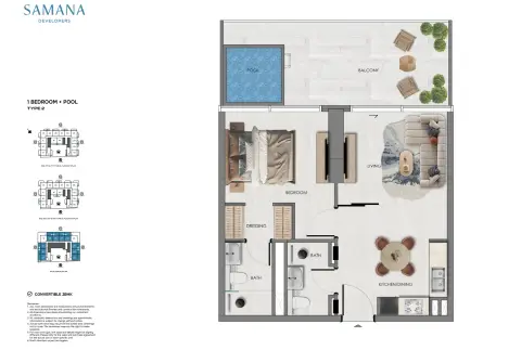 Samana Portside: Plattegrond Type 2