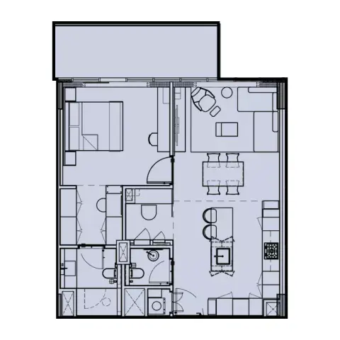 Wynwood: Floor plan Type A, 861 sq ft