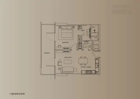 Beverly Gardens: फ़्लोर प्लान 1 Bed