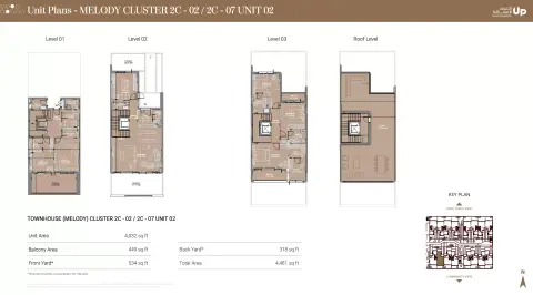 Takaya Melody: Floor plan Type  2C - 02 / 2C - 07, 4,481 sq ft