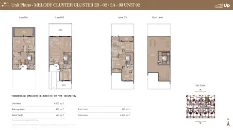 Takaya Melody: Floor plan Type 2B - 02 / 2A - 03, 4,457 sq ft