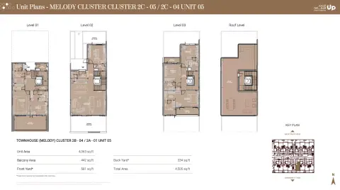 Takaya Melody: Floor plan Type 2C - 05 / 2C - 04, 4,505 sq ft