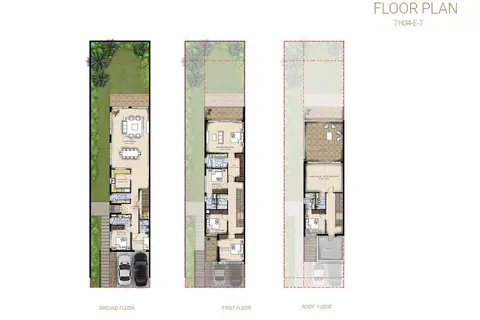 Belair Phase 2: Floor plan TH34-E-T