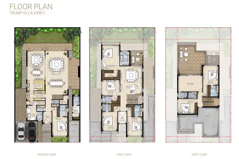 Belair Phase 2: Floor plan Trump Villa V50R-T