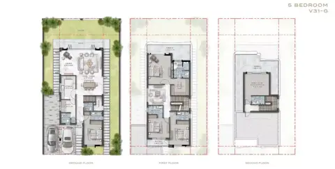 Gems Estates phase 2: Type 2, 4,400 sq ft 户型图