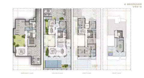 Gems Estates phase 2: Type 1, 11,000 sq ft 户型图