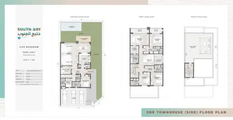 South Bay: Планировка Edge Unit Premium, Unit 89, 4,295 sq ft
