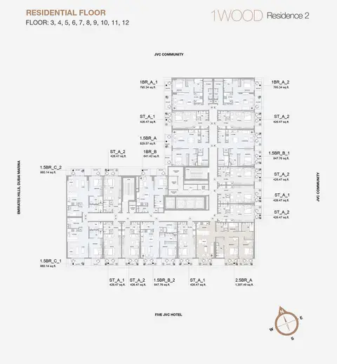 1Wood Residence 2 at JVC: Photograph 4 of 18