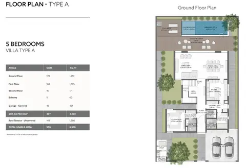 Sunrise Living: Floor plan Type A, 5,976 sq ft