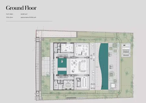 Sea Mirror: Type 1, 30,000 sq ft 户型图