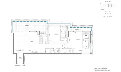 Seventh Heaven: Floor plan UA-2302-TA-540-sqft, 2,302 sq ft