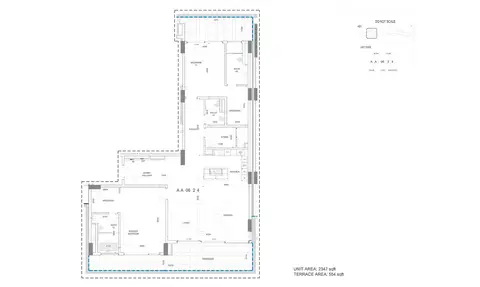 Seventh Heaven: Floor plan UA-2347-TA-554-sqft, 2,347 sq ft