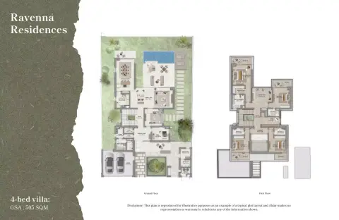 Ravenna Residences: Floor plan Type 1, 5,435 sq ft