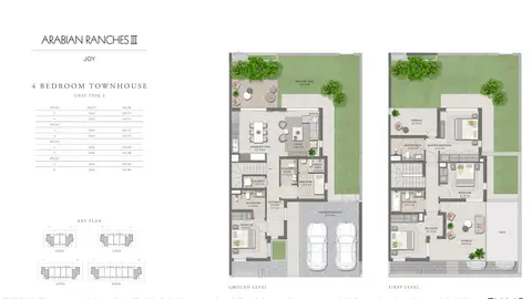 Joy Townhouses: Plan 4 Bedroom Townhouses Unit Type 3, Size 2643 Sq Ft, 2,643 sq ft
