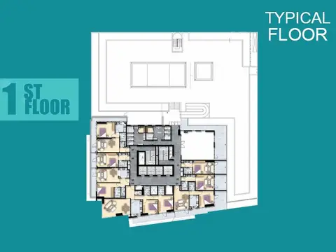 Al Manara Tower: Floor plan Floor Plan, 1,425 sq ft