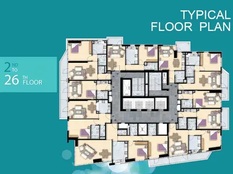 Al Manara Tower: Floor plan Floor Plan, 425 sq ft
