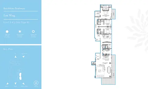 Serenia Residences: Floor plan East Wing Penthouse L-2-8 T-1, 5,543 sq ft