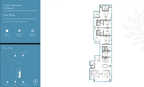 Serenia Residences: Floor plan East Wing Penthouse L-G T-1, 5,662 sq ft