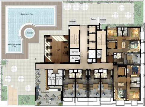 Milano Boutique Suites: Floor plan Club House, 1,402 sq ft
