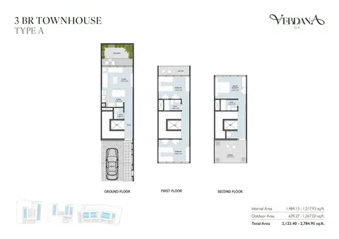 Verdana Phase 6: Type A, 2,785 sq ft 户型图