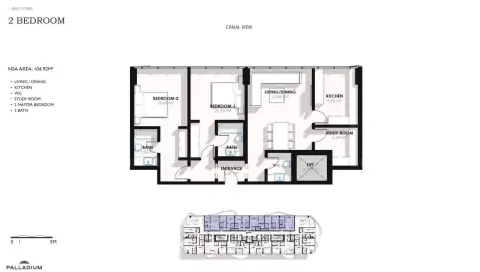 Coralis Residences: Type 3, 1,119 sq ft 户型图