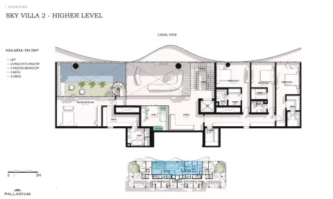 Coralis Residences: Sky Villa 2, 4,240 sq ft 户型图